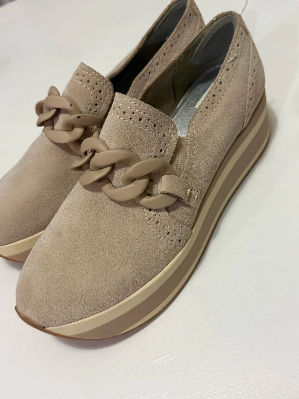 Dolce Vita Taupe Suede Loafers 7.5
